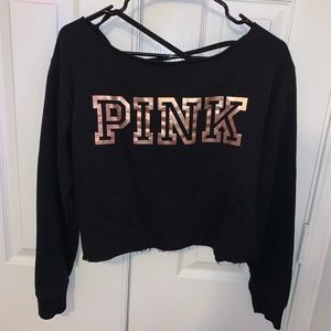 PINK cropped sweatshirt